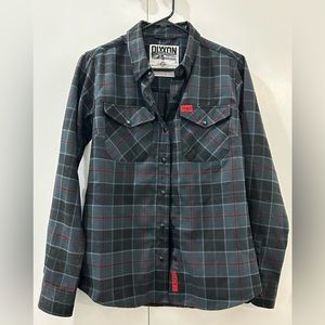 Dixxon Ready Gunner Black And Red flannel size medium